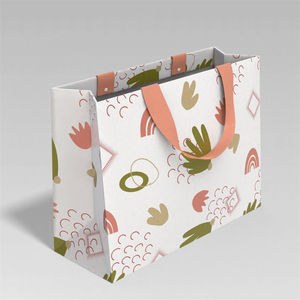 Sacs en papier personnalisés KM, avec logo et poignées, pour emballage cadeau, Noël, entreprise, commerce de détail, shopping, pelliculage de luxe. - Product Image 5