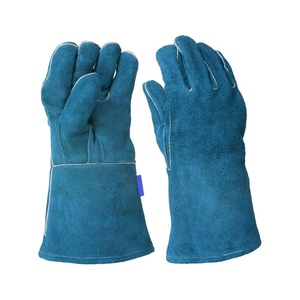 Gants de soudage en cuir de vachette renforcé, résistants à l'abrasion, ignifuges, pour la lutte contre les incendies, le barbecue et la grillade - Product Image 2