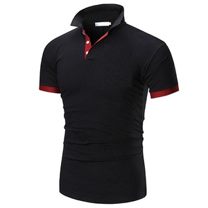 Plus Size Men's for <b>T</b>-<b>Shirt</b> Short Sleeve Knitted Casual Cotton <b>Collared</b> Anti-Wrinkle Blank Custom Logo - Product Image 4