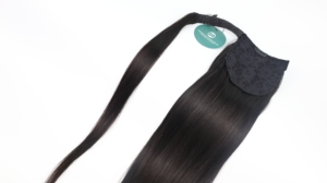 Extensions de queue de cheval à clipser en cheveux humains vietnamiens vierges doublement étirés pour femmes, idéales pour les fêtes et mariages - Meilleure vente - Product Image 3