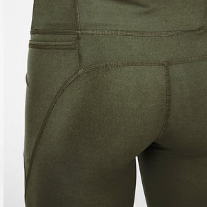 New Custom Women High Waist Slim Fit Spandex/Polyester Yoga <b>Legging</b> Elastic Waist Breathable Quick Dry <b>Pocket</b> Organic - Product Image 5