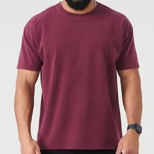 T-shirt blanc pour homme en coton 100% 250GSM, style streetwear, personnalisé OEM, avec impression par transfert thermique, sérigraphie DTG, teinture vintage délavée à l'acide. - Product Image 1