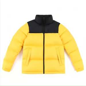 Blouson matelassé d'hiver pour homme, coupe-vent, respirant, à capuche, color block, col montant, fermeture éclair frontale, décontracté, en polyester rembourré, coupe régulière - Product Image 6