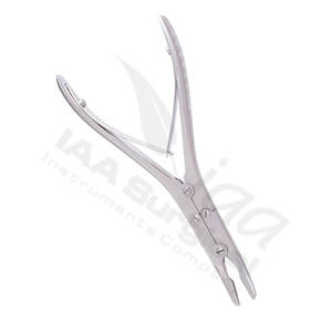 Rongeur à os manuel à double action 10x18mm en acier inoxydable, design droit et courbé, pour opération chirurgicale CE - Product Image 5