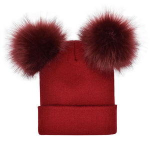 Gorro de Punto con Pompón 100% Lana Unisex, Gorro de Invierno Suave y Cálido Ajustable, Logotipo Personalizado OEM, Marca Privada, Proveedor Mayorista - Product Image 6