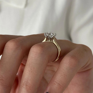 Anillo de Eternidad con Diamantes Cultivados en Laboratorio, Oro de 18k, Corte Brillante Redondo, 3 Quilates, Joyería de Compromiso y Boda para Mujer - Product Image 2