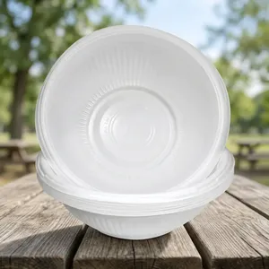 High on Demand 230ml Round Bagasse <b>Pulp</b> Moulded Biodegradable Disposable Food Serving Bowl for Party Catering Soups Snacks - Product Image 2
