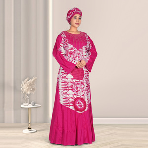 Robe longue islamique modeste en rayonne, style kaftan, ornée de diamants, longueur ras du sol, manches longues, élégante, style Moyen-Orient, Abaya ODM pour l'Aïd - Product Image 5