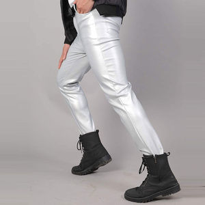 Pantalones de Cuero Premium para Hombre SMART SHINE ENTERPRISES, Cómodos, Duraderos, Corte Regular, Secado Rápido, Transpirables, Casuales y a la Moda - Product Image 6