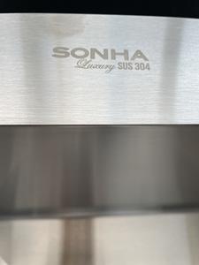 Évier de cuisine en acier inoxydable traditionnel à double bac, carré, poli, fait à la main, de qualité supérieure - Product Image 4