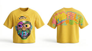 T-shirt tendance streetwear ample et décontracté en coton vintage 100% respirant à manches courtes style hip-hop pour l'été avec logo personnalisé - Product Image 6