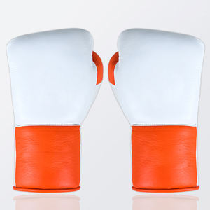 Gants de boxe pour compétition, entraînement professionnel, sparring, vente en gros, à lacets, en cuir véritable - Product Image 2