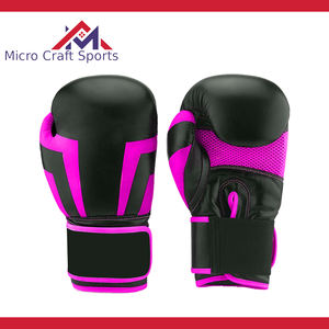 Gants de boxe MMA professionnels en cuir PU avec logo personnalisé pour la fermeture, équipement de boxe fabriqué à Sialkot, Pakistan - Product Image 5