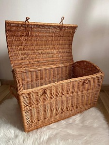 Premium Handwoven Storage Trunk Suitable For Keepsakes <b>Books</b> Accessories And Home Organization Storage <b>Box</b> From India - Product Image 1