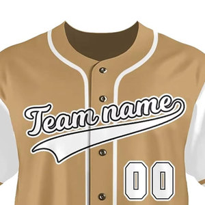 Camiseta de Béisbol Personalizada para Equipos, Ropa Deportiva Ligera de Malla, Proveedor Mayorista con MOQ Bajo, Camiseta de Béisbol de Corte Regular - Product Image 4