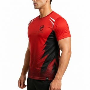 T-shirt tendance pour homme, coupe classique, sublimation, couleurs personnalisées, logo personnalisé, séchage rapide, respirant, tissu en toile résistant - Product Image 3