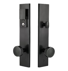 Manija de Puerta Doble de Acero Color Negro, Personalizable para Hogar, Hotel u Oficina, con Función de Pasaje y Privacidad - Product Image 1