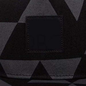 Service OEM ODM – Casquettes 5 panneaux haut de gamme à visière plate, imprimé géométrique sergé, style urbain, broderie personnalisée, prêtes à l'emploi pour l'extérieur - Product Image 6