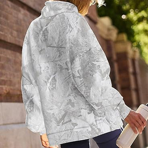 เสื้อฮู้ดคอเต่าผ้าคอตตอนเทอร์รี่สำหรับผู้หญิง สั่งทำได้ พิมพ์ลายได้ ใส่สบายๆ ขายส่งจำนวนมาก - Product Image 4