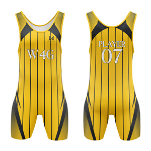 Vente en gros OEM ODM Maillot de lutte personnalisé imprimé respirant léger très extensible séchage rapide durable pour équipe américaine - Product Image 6