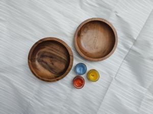 Cuencos de madera hechos a mano al por mayor para velas |   Recipientes para Velas de Madera Natural OEM - Product Image 1