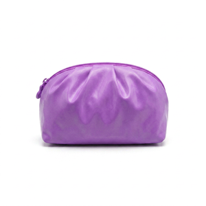RootsMen Purple Nylon Cosmetic <b>Bag</b> Medium Size Zipper Closure Water Resistant Simple Letter Pattern - Product Image 3