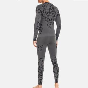 Ensembles de combinaisons de compression respirantes pour hommes, coupe classique, 100% coton, prix bas, vêtements de sport - Product Image 3