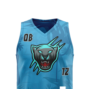 Uniforme de Fútbol 7v7 Azul Marino Claro de Poliéster, Sin Mangas, Cuello Redondo, Transpirable, Absorbe la Humedad, Sublimado - Product Image 4