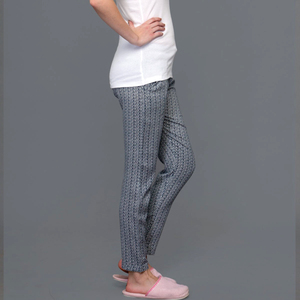 Pantalon de voyage décontracté pour femme, écologique, séchage rapide, respirant, taille haute, avec cordon de serrage, coupe ajustée, motif géométrique - Product Image 2