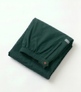 Chaqueta Casual de Hombre Verde con Capucha, Impermeable, Recubierta de PU, de Poliéster, para Otoño, Corte Regular, Cuello Camisero, Cierre de un Solo Botón - Product Image 5