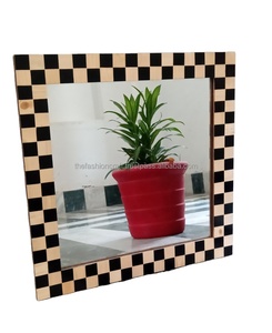 Premium Modern Handmade Custom Chess Design <b>Square</b> <b>Mirror</b> Wall Art for Home & Office Decoration Wedding Occasion - Product Image 2