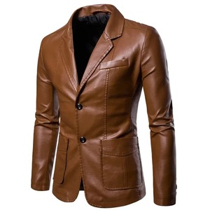 <strong>Wholesale</strong> <strong>Leather</strong> Jackets in Stock Men's New Fashion <strong>Leather</strong> Clothes Motorcycle Men's Slim Fit <strong>Leather</strong> Jacket Handsome Coat - Product Image 3