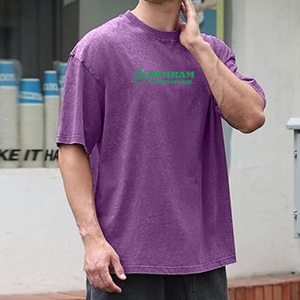 Camiseta Oversize de Alta Calidad 100% Algodón Estilo Urbano Vintage de Gramaje Pesado con Efecto Lavado Ácido para Impresión DTG Personalizada Lisa - Product Image 6
