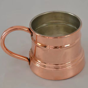 Juego de 2 Tazas de Cobre Sólido, 100% Hechas a Mano, Ecológicas, Aptas para Lavavajillas, Estilo Clásico para el Hogar - Product Image 6