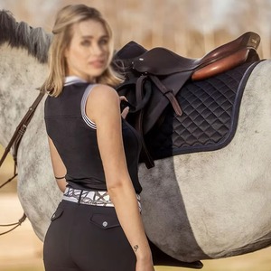 Vente Flash : Équipement Équestre Haut de Gamme – Tapis de Selle Personnalisé Blanc pour Dressage DR, Idéal pour la Course Hippique - Product Image 5