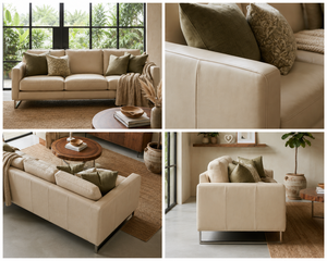 Luxury Genuine Leather 3 Seater <b>Sofa</b> Comfortable Modern Couch for Contemporary Living Room Home Furniture Leather <b>Sofa</b> - Product Image 5