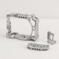 Cage de caméra en aluminium sur mesure selon dessin, usinage CNC, pour rig vidéo, accessoires pour appareils photo reflex numériques et hybrides