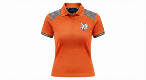 เสื้อเชิ้ตผู้หญิง Ostriya Intl ทรงปกติ แขนสั้น ผ้าถักโพลีเอสเตอร์ 100% แห้งเร็ว ระบายอากาศได้ดี ป้องกันการเป็นขุย ลาย Argyle - Product Image 6