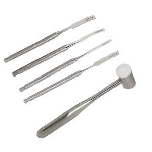 Ciseaux dentaires droits et courbés, ensembles d'osteotomes, instruments chirurgicaux, outils de sculpture osseuse dentaire - Product Image 2