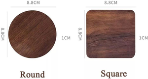 Wholesale Custom Factory OEM European Modern Design Eco-Friendly <b>Cork</b> Bamboo Walnut Beech <b>Coasters</b> - Product Image 5