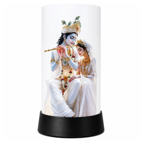 Radha Krishna Divine Glow LED <b>Table</b> <b>Lamp</b> Spiritual Decorative Night Light for Bedroom Meditation Living Room <b>Study</b> Religious - Product Image 1