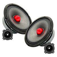 Altavoces de Audio para Automóvil de Rango Medio de Repuesto de 6.5 Pulgadas, 1600 W Máx., 4 Ohmios, Super Tweeter de 2.8 Pulgadas, 2 Piezas, Modelo D0100H7IJ86