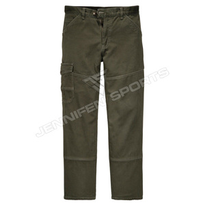 Pantalones tácticos multibolsillos para exteriores, impermeables, para senderismo, caza, 100% algodón, tela de lona, pantalones cargo de trekking para hombre - Product Image 3