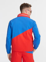 Ensemble de shorts coupe-vent respirants d'hiver sur mesure en nylon avec logo personnalisé, fermeture éclair intégrale, deux pièces