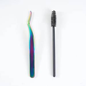 Pinzas de Precisión para Pestañas de Acero Inoxidable con Punta Suave en Varios Colores para Uso Profesional - Product Image 2