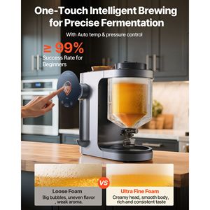 Máquina para Elaborar Cerveza Casera Eléctrica de 1500W, 3.43 Galones, Dispositivo Automático de Maceración y Ebullición, Acero Inoxidable 304, Todo en Uno - Product Image 5
