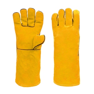 Gants de soudure en cuir de vachette de qualité supérieure, résistants à l'abrasion, pour barbecue, lutte contre les incendies, durables - Product Image 5