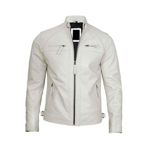Chaqueta de Motociclista de Invierno para Hombre, Casual, de Piel de Vaca, con Cuello Alto, Transpirable, Personalizable - Product Image 4