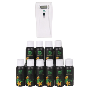 HC GREEN Wall Mounted Smart Perfume Dispenser LCD Digital Aerosol Air Freshener <b>Battery</b> <b>Operated</b> Auto Spray Unit for Home - Product Image 4