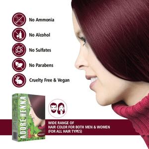 Teinture capillaire bordeaux de qualité supérieure, formule sans ammoniaque, pour cuir chevelu sensible, utilisation sûre, disponible au prix direct usine - Product Image 5